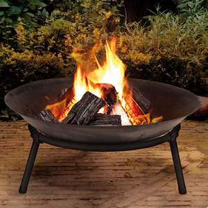 Handcrafted Modern Metal <b>Fire</b> Pit Natural <b>Gas</b> <b>Portable</b> 9999 BTU Patio Warmth Garden Social Evenings Outdoor Decorative - Product Image 3