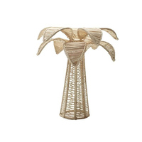 Bougeoirs en rotin tissés à la main lanternes et pots à bougies pour événements conceptions OEM décoration de palmier personnalisé du Vietnam
