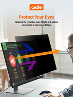 Meilleur vendeur Film anti-espion pour ordinateur de type clip en PET souple 16 pouces 20 pouces 21 pouces 22 pouces 23 pouces Protection d'écran de confidentialité anti-espion Surface mate