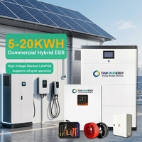 Kit Système Solaire Hybride Industriel Monocristallin MPPT pour Maison et Entreprise 3KW 5KW 10KW 20KW Système Solaire Hors Réseau