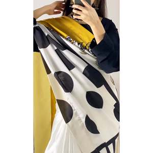 Samilh Top & <b>Saree</b> Set 3 Pc <b>Satin</b> Fabric - Product Image 5