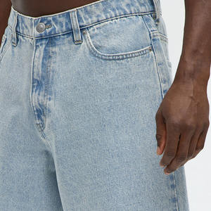 Pantalones cortos de mezclilla para hombre, 100% algodón, mezclilla, acabado lavado, cierre de botones, bolsillo, aspecto moderno, Ideal para ropa informal, transpirable y cómodo - Product Image 6