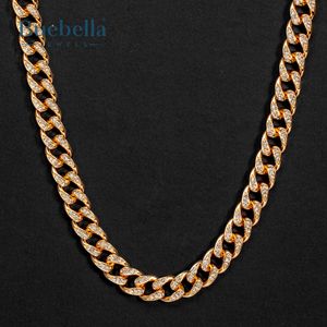 Collar de lágrima de diamante de moissanita chapado en oro de 14 quilates de plata 925 para hombre, cadena cubana de Miami, regalo para hombre - Product Image 2