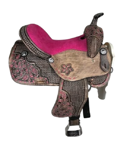 Selle occidentale de Style anglais de qualité supérieure 100% équipement d'équitation essentiel en bois de cuir Durable fait à la main pour - Product Image 3