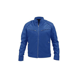 Men's <b>Genuine</b> Lambskin Leather Quilted Biker Motorcycle Jacket with Quick Dry Feature for Winter - Product Image 4