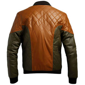Chaqueta Clásica de Cuero Genuino para Hombre, Estilo Motociclista Atemporal, Fabricante, Forro de Algodón, Estilo Moto y Motero - Product Image 2