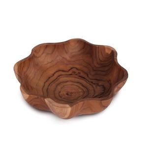 Saladier en bois rustique réutilisable, présentoir antidérapant, vaisselle décorative pour mariage, hôtels, restaurants, plats commerciaux de type alimentaire - Product Image 6