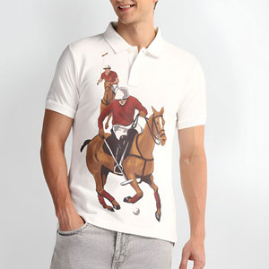Venta al por mayor Tarifa Fabricante de Pakistán Último estilo Equitación Polo Camiseta Algodón Hecho Único Color Impreso Polo Camiseta - Product Image 5