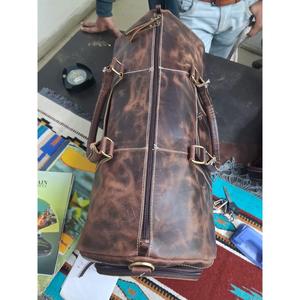 Haute qualité Vintage grand sac à main de rangement en cuir véritable fermeture à glissière léger Durable Premium Grade prix compétitif - Product Image 3