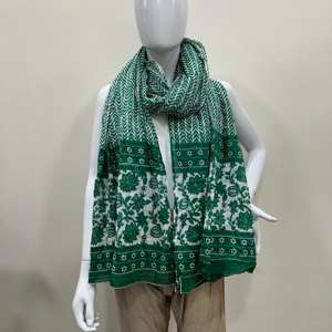 Écharpe décorative en coton Mulmul, imprimé élégant pour femme, dupatta, imprimé à la main, écharpe en coton de designer, vente en gros, étole pour filles - Product Image 2