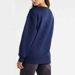 Nuevo estilo mujer azul marino gráfico impreso sudadera Casual ajustado pulóver manga larga sudadera para Unisex - Product Image 3