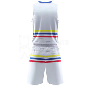 ชุดบาสเก็ตบอลผ้าโพลีเอสเตอร์ 100% แห้งเร็ว ระบายความชื้น ราคาขายส่ง รับผลิตตามแบบ พร้อมพิมพ์ลายด้วยความร้อน ชุดกีฬา - Product Image 2