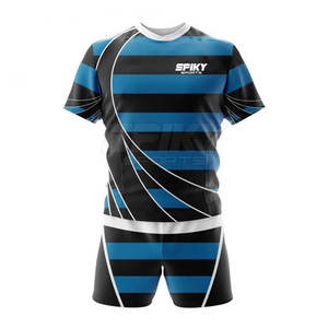 Prix usine hommes Rugby uniforme en gros Rugby équipe uniforme ensemble de haute qualité en taille adulte - Product Image 1