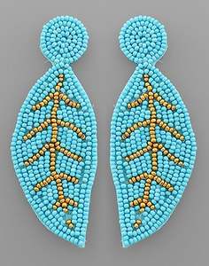 Boucles d'oreilles en perles élégantes faites à la main avec du fil - Product Image 4