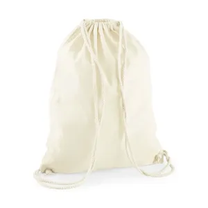 Borsa Sportiva Sostenibile in Cotone Riciclato, Sacca Promozionale con Coulisse per Merchandising Eco-consapevole - Product Image 2