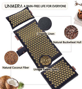 Ensemble de tapis et d'oreiller d'acupression, rembourrage en lin naturel de qualité supérieure et en fibres de noix de coco - Product Image 5