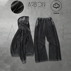 2025 estilo de cremallera completa tarifa al por mayor más nuevo estilo cómodo Material suave al tacto transpirable nueva moda chándales de lavado ácido - Product Image 3