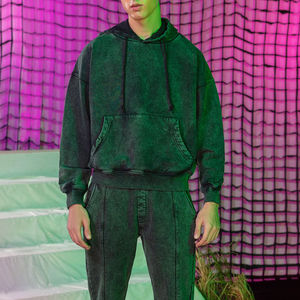 Survêtement d'hiver pour hommes de la meilleure qualité, pantalon de survêtement à capuche avec conception d'entraînement de jogging, combinaison de course d'hiver imprimée en polaire cirée OEM - Product Image 6