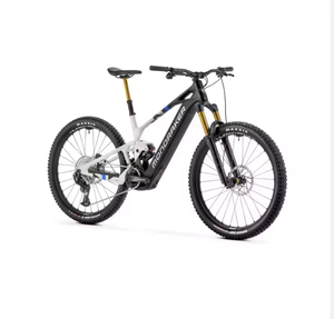 Vélo de montagne électrique Enduro B Mondraker Crafty Carbon RR SL de qualité supérieure, de qualité industrielle, argent/blanc - Product Image 1