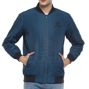 Último diseño 100% poliéster hecho hombres chaqueta de bombardero impermeable al por mayor chaqueta de bombardero para hombres - Product Image 1