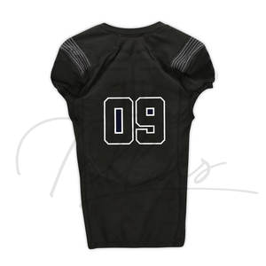 Maillot de football américain respirant à manches courtes imprimé personnalisable unisexe adulte - Product Image 2