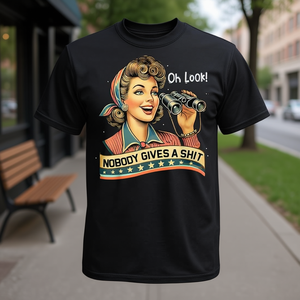 Oh, guarda, nessuno si preoccupa - Maglietta promozionale con frase sarcastica - Product Image 3