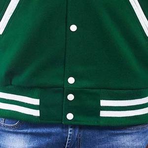 Veste de baseball pour homme à manches longues, coupe ample, à laver avec de l'eau froide normale et un détergent doux - Product Image 2