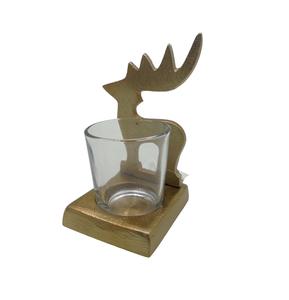 Support en aluminium/verre T Lite de conception fantaisie utilisation de nickel brut pour la décoration de Noël et la décoration d'éclairage de table - Product Image 5