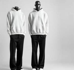 Customised Wholesale 350 Gsm Blank Hoodie <b>Drop</b> Shoulder Men High Quality Custom Logo Heavyweight Oversized Streetwear Hoodies - Product Image 4