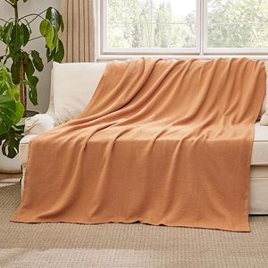 Cotton <b>Throw</b> Blanket <b>for</b> <b>Couch</b> Soft Cozy Herringbone Woven Blanket <b>for</b> Summer, Breathable and Lightweight Large <b>Throw</b> Blanket - Product Image 1