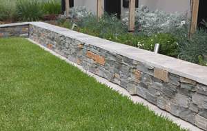 Panneaux de revêtement mural en <span class=keywords><strong>ardoise</strong></span> gris-brun modernes, résistants aux acides, aspect pierre naturelle fendue, empilés - Product Image 4