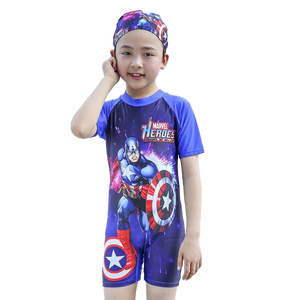 Conjunto de Natación de Alta Calidad para Niños, Traje de Baño Impermeable con Protección UPF 50+, Antibacteriano, de Secado Rápido, con Estampado de Animales - Product Image 4