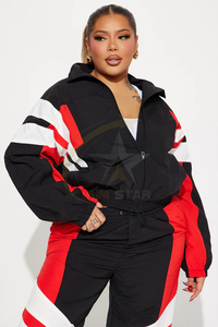 High Street Style Hommes et Femmes Nylon Jogging Sportswear Zip Coupe-Vent Survêtement pour la course et l'exercice - Product Image 2