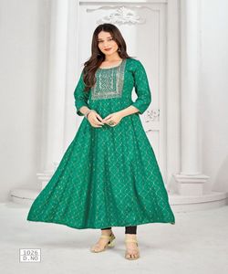 Kurti Skirt Cotton Rayon Viscose Fashionable Casual/Party Wear Multi Color Yellow White Low Price Wholesale In-Stock Garment - Product Image 5