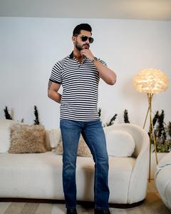 เสื้อยืดโปโลผ้าฝ้ายสำหรับผู้ชายเสื้อโปโลผ้าถักโพลีเอสเตอร์ปักโลโก้ได้ตามต้องการ - Product Image 3