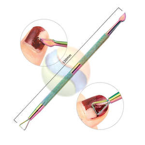 Empujador de Cutículas de Acero Inoxidable de Doble Extremo Premium, Herramienta de Belleza con Logotipo Personalizado, Empujador de Cutículas Profesional de Acero Inoxidable - Product Image 6