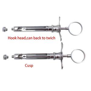 ชุดเข็มฉีดยาสำหรับทันตกรรมแบบดูดกลับ 3 ชิ้น ขนาด 2.5 มล. พร้อมด้ามจับแบบวงแหวน ทำจากสแตนเลส - Product Image 4