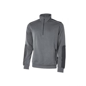 Sudadera de media cremallera con meteorito gris Cushy para mujer, ropa de trabajo esencial - Product Image 1