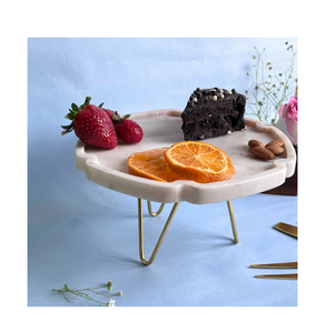 <b>Marble</b> Cupcake <b>Stand</b> Manufacture High Quality Wood and <b>Marble</b> Round <b>Cake</b> <b>Stand</b> For Parties Used - Product Image 2