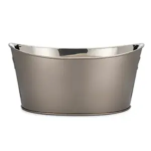 Copper Ice Serving <b>Buckets</b> With Ring Handles Deluxe Quality Ice <b>Buckets</b> for Restaurant And Bar Party Tub <b>Bucket</b> With Handles - Product Image 3