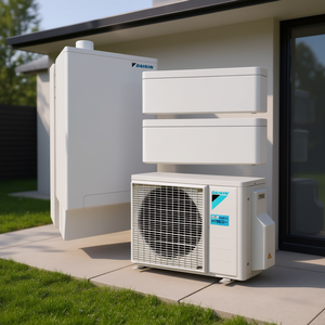 Kit de système de climatisation domestique Daikin HPU Multi HYBRID+ - Multisplit élégant pour le chauffage, le refroidissement et la production d'eau chaude sanitaire - Product Image 3