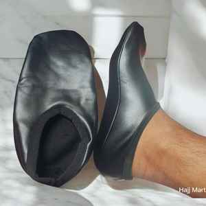 Calcetines de Hajj Umrah Tawaf, Calcetines de Ihram Suaves de Cuero Sintético - Product Image 3