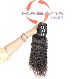 Máquina vietnamita ondulada natural, doble trama, Color de onda profunda, cutícula negra alineada, extensiones de cabello humano crudo para mujeres, templo - Product Image 3