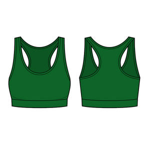 Sujetador deportivo para mujer, ropa deportiva para yoga en color sólido con serigrafía y sublimación de impresión digital - Product Image 1