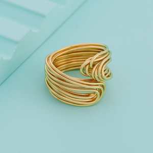 Trendy Adjustable Finger <b>Ring</b> 192445 Fashionable Islam-inspired Wings Cluster with Invisible Setting for Parties - Product Image 1
