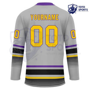 Jersey de Hockey sobre Hielo Deportivo de Manga Larga, Color Negro, Alta Calidad, con Buen Servicio, del Mejor Proveedor, Nuevo - Product Image 3