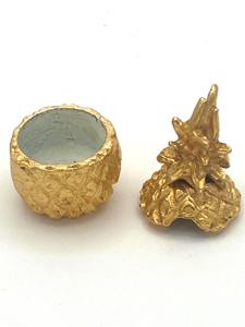 Pineapple Shaped <b>Gold</b> <b>Ice</b> <b>Bucket</b> For Display And Gifting Elegant Decorative Tabletop Accent For Home Bar And Special Occasions - Product Image 5