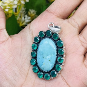 Anillo turquesa ~ Plata de Ley 925 ~ Hecho a mano ~ Declaración ~ Hippie ~ Bohemio ~ Joyería ~ Regalo para ella ~ - Product Image 5