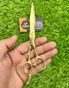 Tijeras de salón profesional, tijeras de peluquero de peluquería doradas recubiertas de la mejor calidad, acero inoxidable afilado, acero inoxidable afilado - Product Image 5