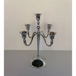 Nouvelle conception bougeoir en argent 3 bras candélabre bougeoir pour décor de Table à la maison bougeoir à prix raisonnable - Product Image 5